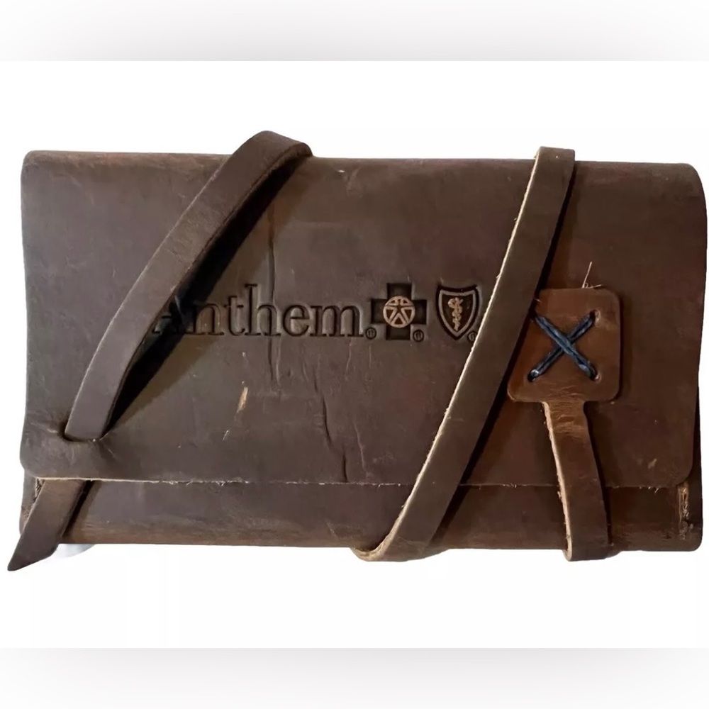 Anthem Rustic Natural Brown Leather Journal Wrap Cover